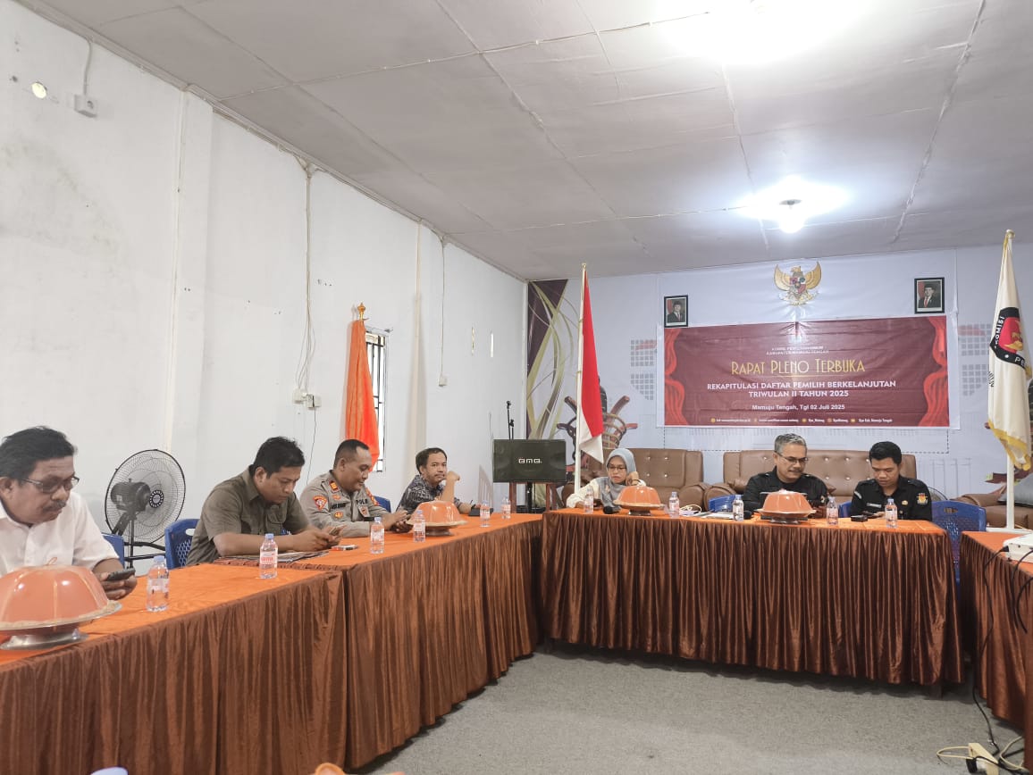 Kordiv HPPH Bawaslu Mamuju Tengah Mengawasi Langsung Rapat Pleno PDPB